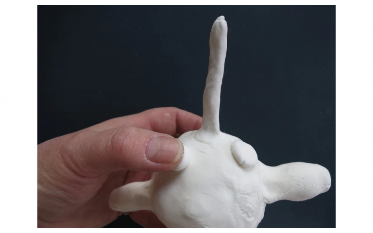 Nifty Narwhal Clay Figurine